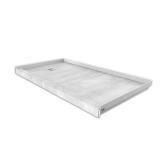 30x60 Shower Base, Left Drain, Silver Strata