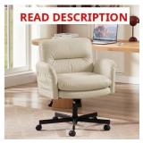 Bestier Criss Cross Chair with Flip-Up Arms, Beig