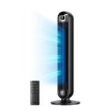 36" Tower Fan, DC Motor, 90  Osc, Black