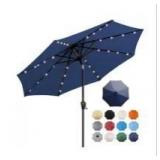 9 ft. Solar Lighted Patio Umbrella with 8-Rib, 32