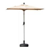 6 ft Steel Market Patio Umbrella, Beige
