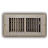 4x8 2-Way Steel Floor Register, Brown