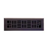 Art Nouveau 2x10 Steel Floor Register Cocoa Bronz