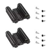 Black Self-Closing Double-Action Hinge (2)