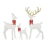 3-Piece Color-Changing LED Deer Yard Decor