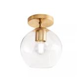 Vista Heights 8-in. 1-Light Aged Brass