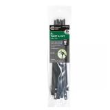 8in Twist & Cut UL Cable Zip Ties 20 Black
