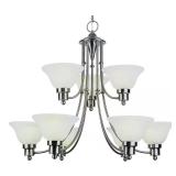 Perkins 9-Light Brushed Nickel Chandelier