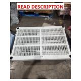 White storage rack