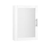 Savannah 18x26x6 Mirrored Cabinet White