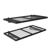 Skid Lot 24 in. x 48 in. Wall Shelf Black