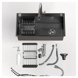 32-in Drop-In Sink w/ Faucet & Soap Dispenser