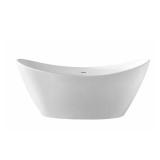 Jodie 59 in. Acrylic Bathtub, White