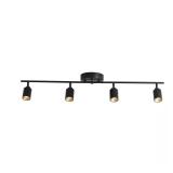 Shura 4-Light Black LED Track Light Kit 3000K