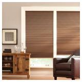 Mocha Cordless Blackout Shades 43.25W x 48L