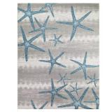 Martin Grey 7 ft. x 9 ft. Starfish Area Rug