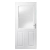 400-Series 32x80 White Universal Storm Door