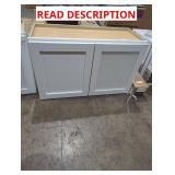 30" x 13" x 18" White Wall Cabinet