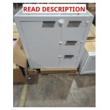 30" x 18.5" x 31" White Vanity Base
