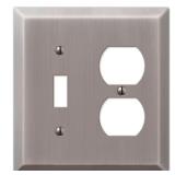 Metallic 2-Gang 1-Toggle 1-Duplex Wall Plate