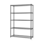 Black Anthracite 5-Tier Shelving Unit
