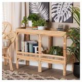 Lombok 39.25 in. Natural Rattan Console Table