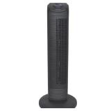28 in. 3 Speed Oscillating Tower Fan in Black