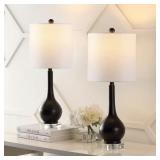 Dylan 25" Oil Rubbed Teardrop LED Lamp Set
