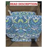 Blue Floral Patio Cushions