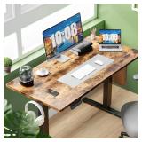 Electric Rustic Brown Standing Desk