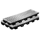 Trench Drain System 39" L x 5.8" W + 5 Pack