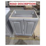 24" x 18.5" x 33" Gray Vanity Base
