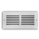 10 in. x 4 in. Steel Return Air Grille in White