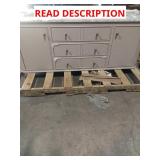 Double sink vanity marble top broken