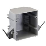 Cantex EZ Box 32 cu in PVC 2-gang Outlet Gray