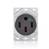 Leviton 50A 250V 14-50R Outlet, Black