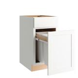 Courtland Polar White Waste Bin Base 18x24