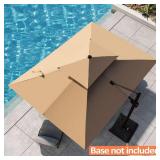 Double Top 12x9 ft Aluminum Umbrella