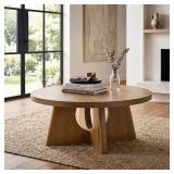 Ashford 40-in Walnut Round Coffee Table