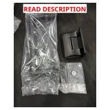 Hinge and handle set for glass shower door