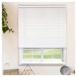 White Cordless Room Dark Vinyl Blind 48x36