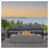 Matteau Low Rectangular Gas Fire Table