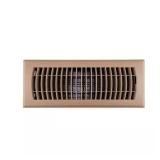 4x12 in. 1-Way Plastic Floor Register Brown