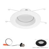 5 in / 6 in Deep Baffle Retrofit LED Trim