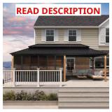 Sunroom Gazebo Solarium - Wood Grain Columns
