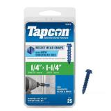 1/4 x 1-1/4 in. Hex-Washer Anchors (25)
