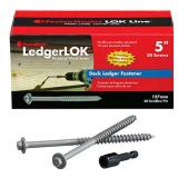 LedgerLOK 5" Ledger Board Screws Gray 50Pack