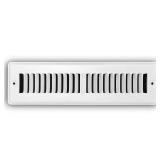 Box Lot 2 in. x 12 in. 2-Way Steel Toe-Grille, Wh