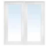 60x80 in French Door, primed glass