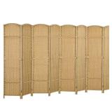 5.6 ft Tall 8-Panel Folding Room Divider